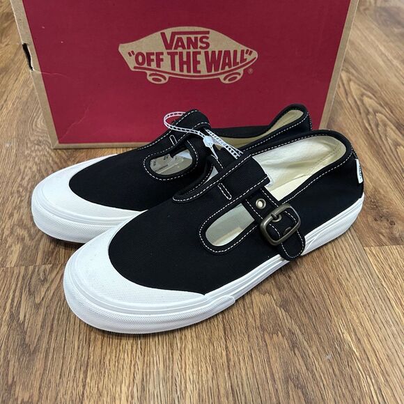 VANS Mary Jane black shoes sneakers women’s 8 new - Picture 1 of 7